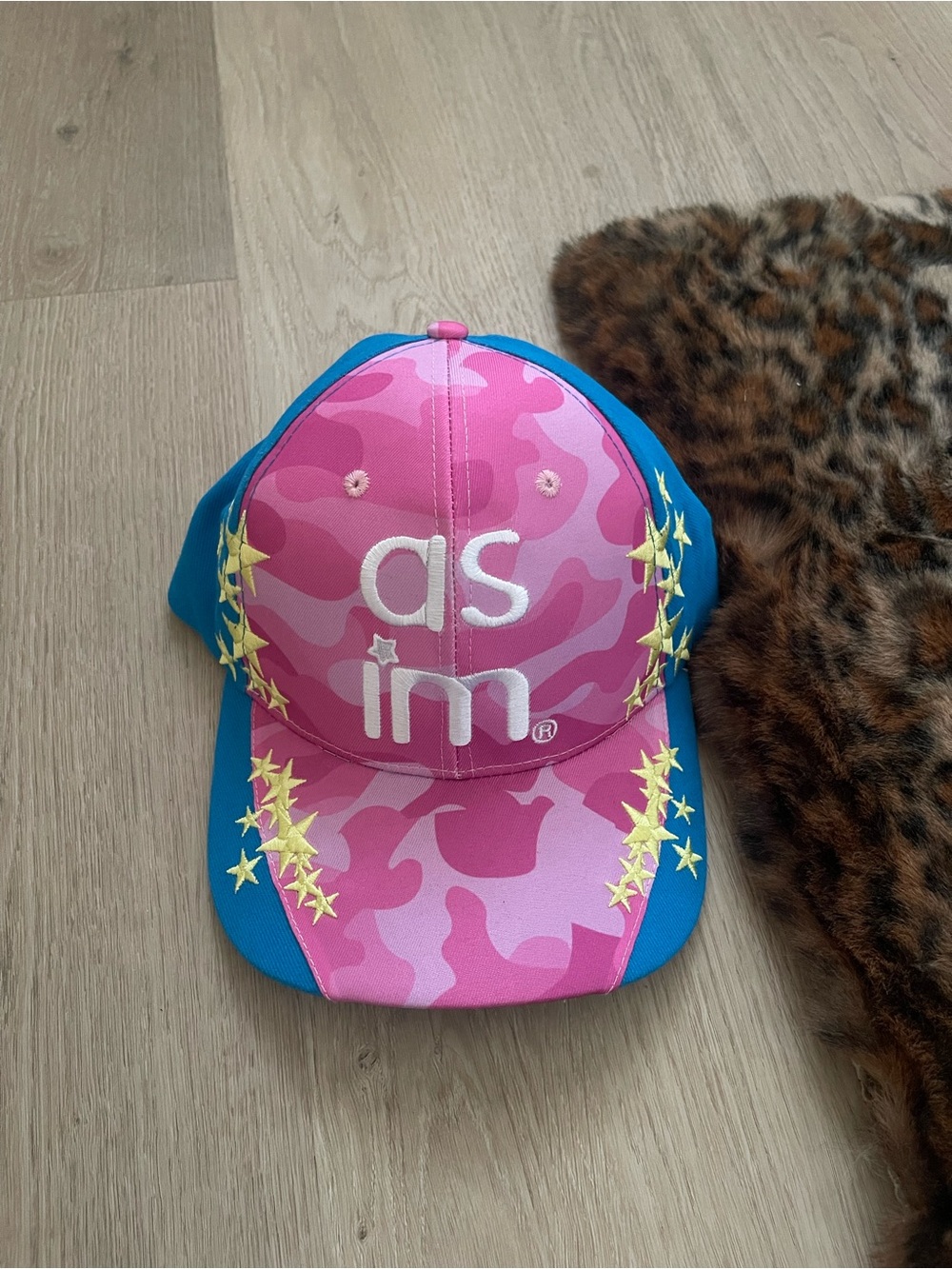Pink Camo Star Embroidered Cap